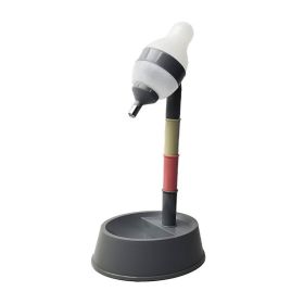 Standing Cat Water Dispenser Multipurpose Adjustable Height Automatic Dog Water Bottle Dispenser For Cats Dogs Pets Deep Gray Bottom (Option: Default)